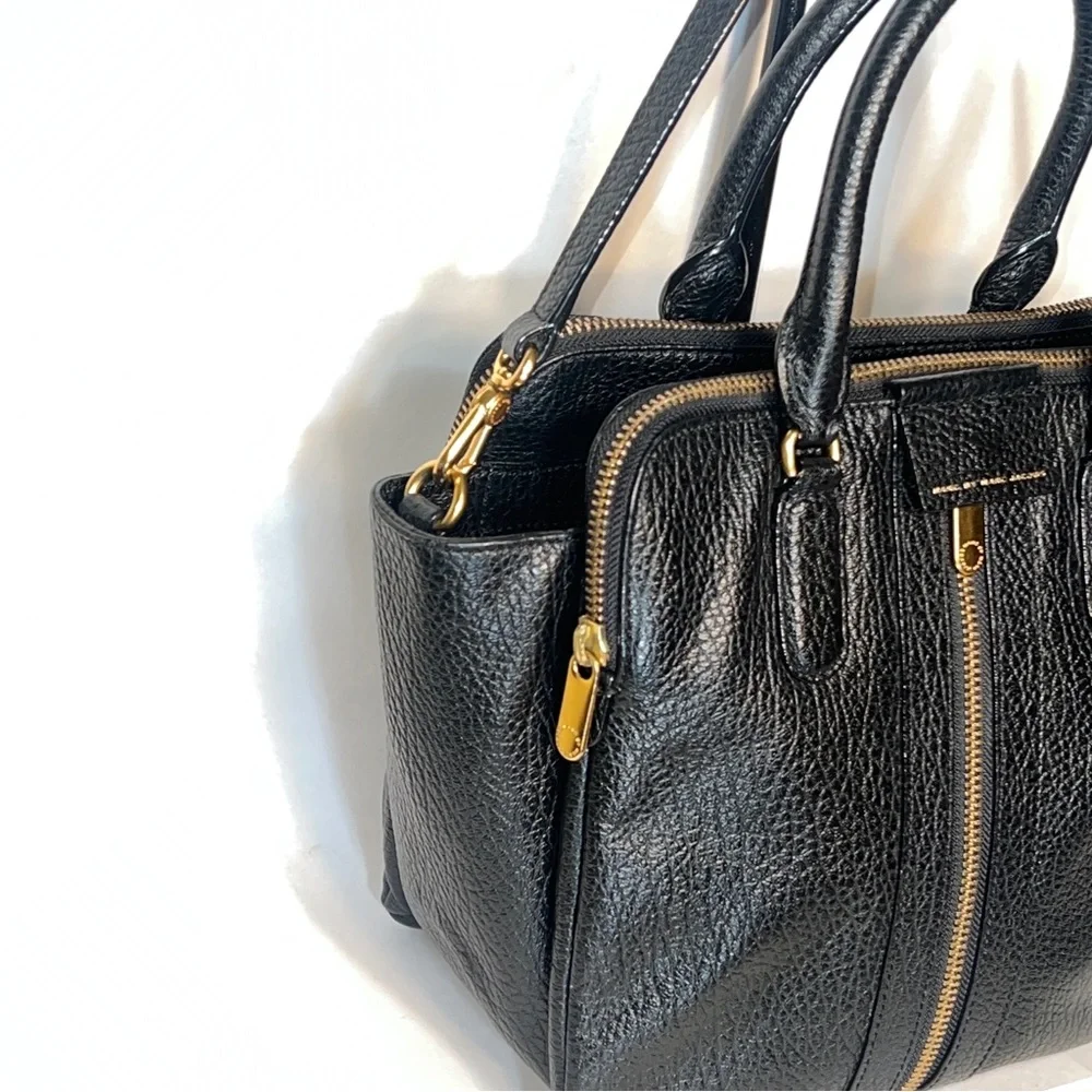 Marc by Marc Jacobs Roaster Satchel Black Leather